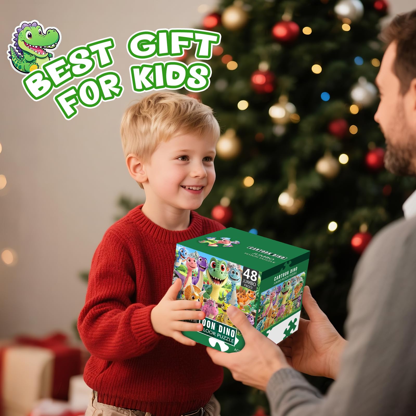 IFLOVE jumbo floor puzzle-dinosaur makes a thoughtful gift for curious children.