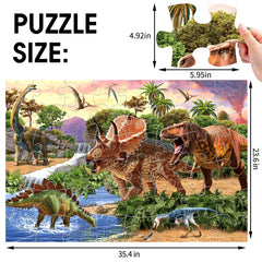 IFLOVE dinosaur habitats illustration invites imaginative play around swamps and volcanoes.