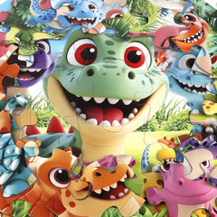 IFLOVE floor puzzle-dinosaur durable cardboard supports long-lasting learning at home.