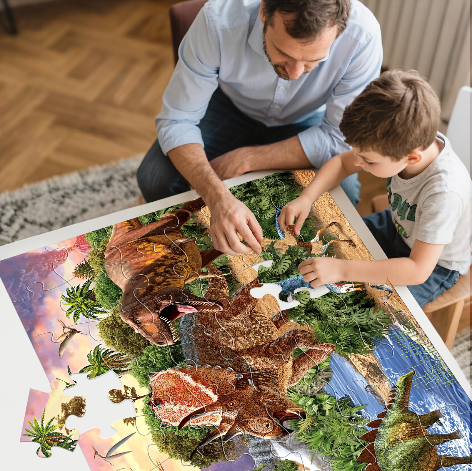 IFLOVE puzzle invites cooperative play when family or friends join to complete it.