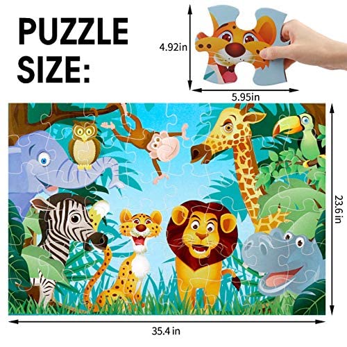 IFLOVE Jumbo Floor Puzzle durable cardboard pieces withstand energetic play