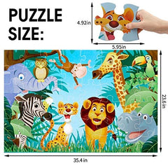 IFLOVE Jumbo Floor Puzzle durable cardboard pieces withstand energetic play