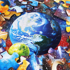 IFLOVE jumbo floor puzzle planet Jupiter colors aid concentration while families assemble together.