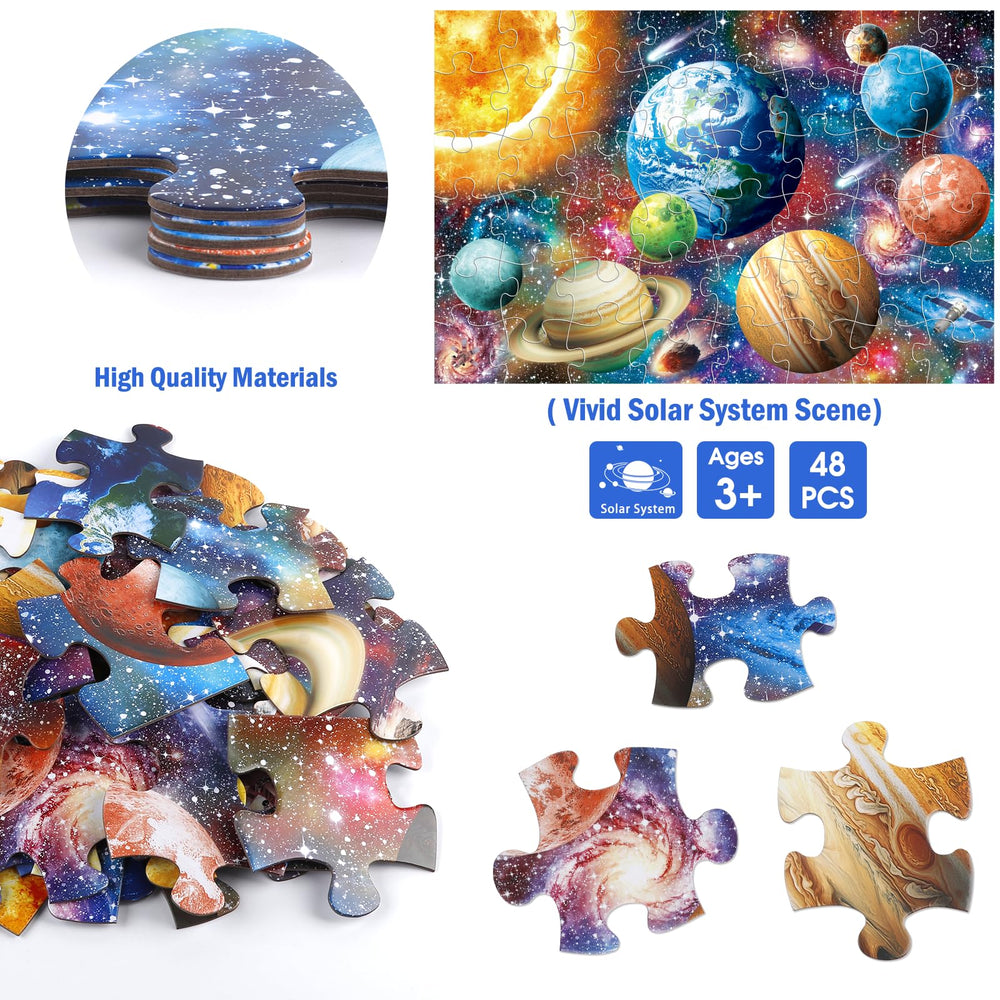 IFLOVE jumbo floor puzzle planet Mercury image supports early astronomy exploration during play.