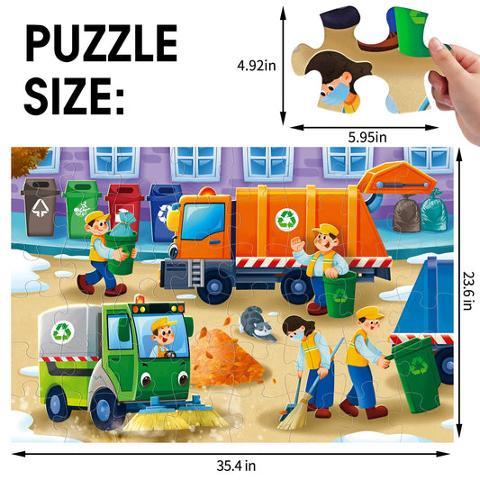 IFLOVE puzzle uses thick cardboard for lasting durability during play.