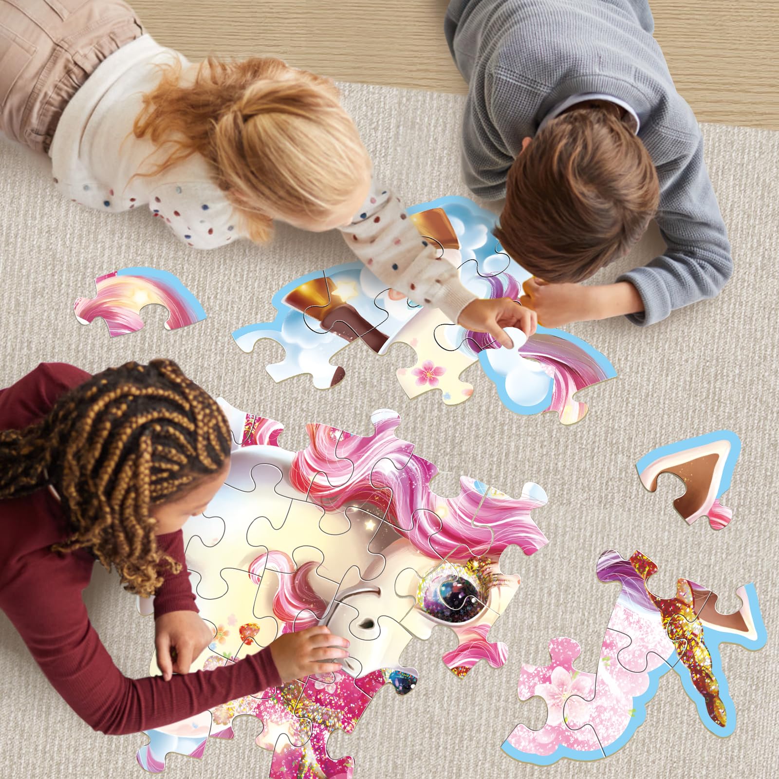 IFLOVE vibrant-colors puzzle scene keeps kids engaged and attentive