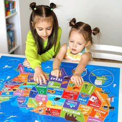 IFLOVE map puzzle with landmarks and illustrations for immersive geography.