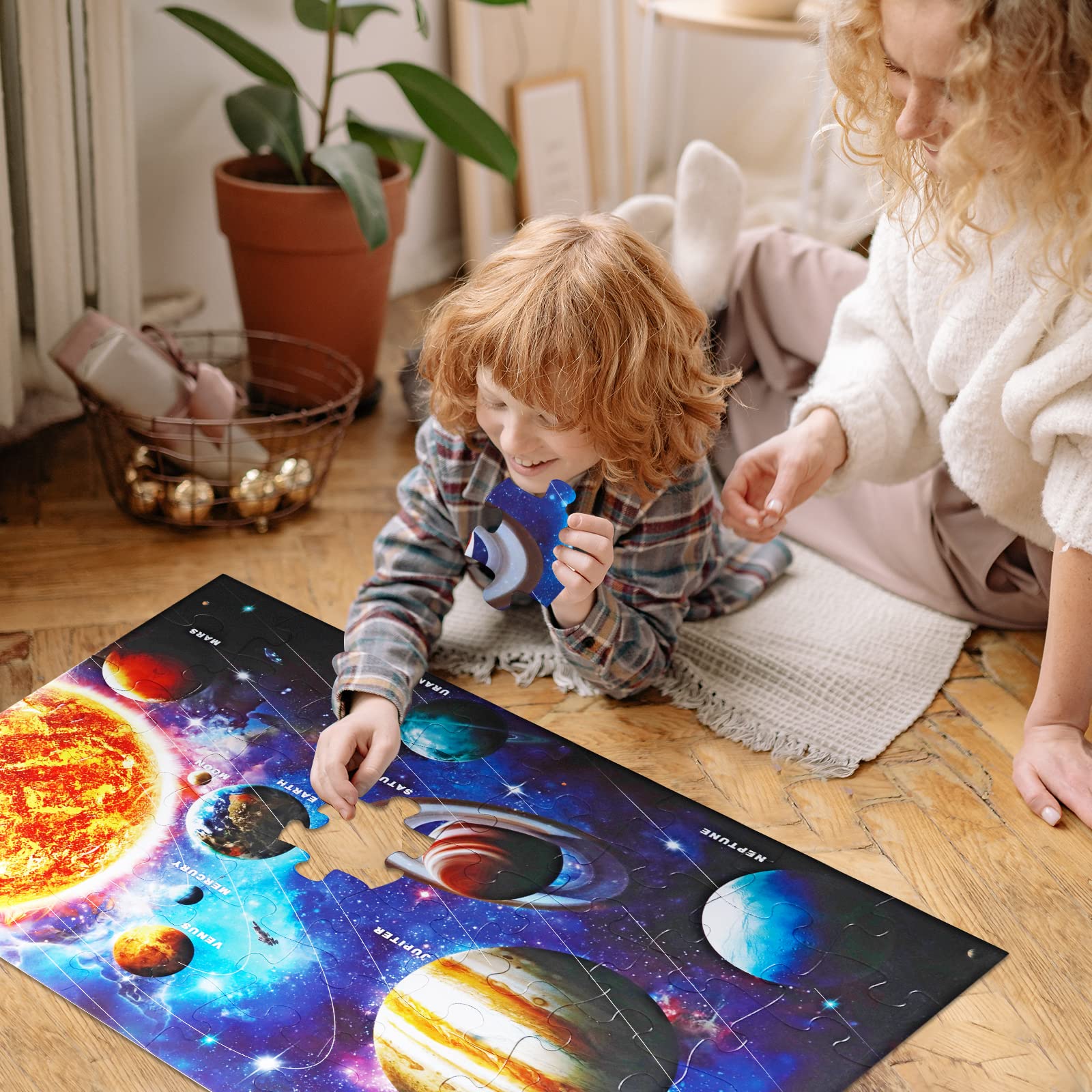 IFLOVE puzzle with glossy finish and large pieces supports group play and focus.
