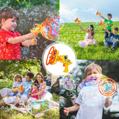 IFLOVE Party scene with bubbles yellow; great for backyard celebrations