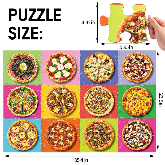 IFLOVE pizza toppings pattern pieces to help kids recognize ingredients.