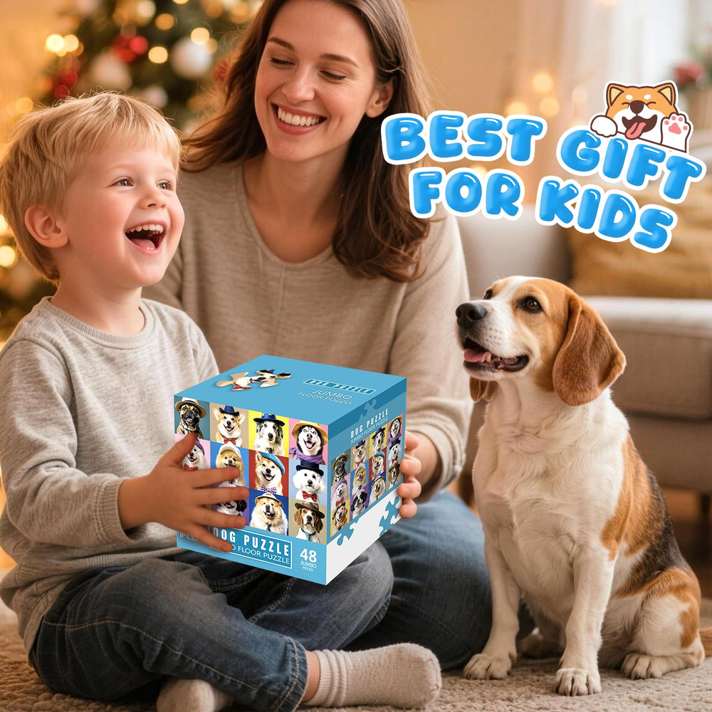 IFLOVE color-rich dog puzzle aids early learning and imagination.
