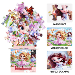 IFLOVE puzzle piece close-up with bright patterns, improving grip and hand-eye coordination.