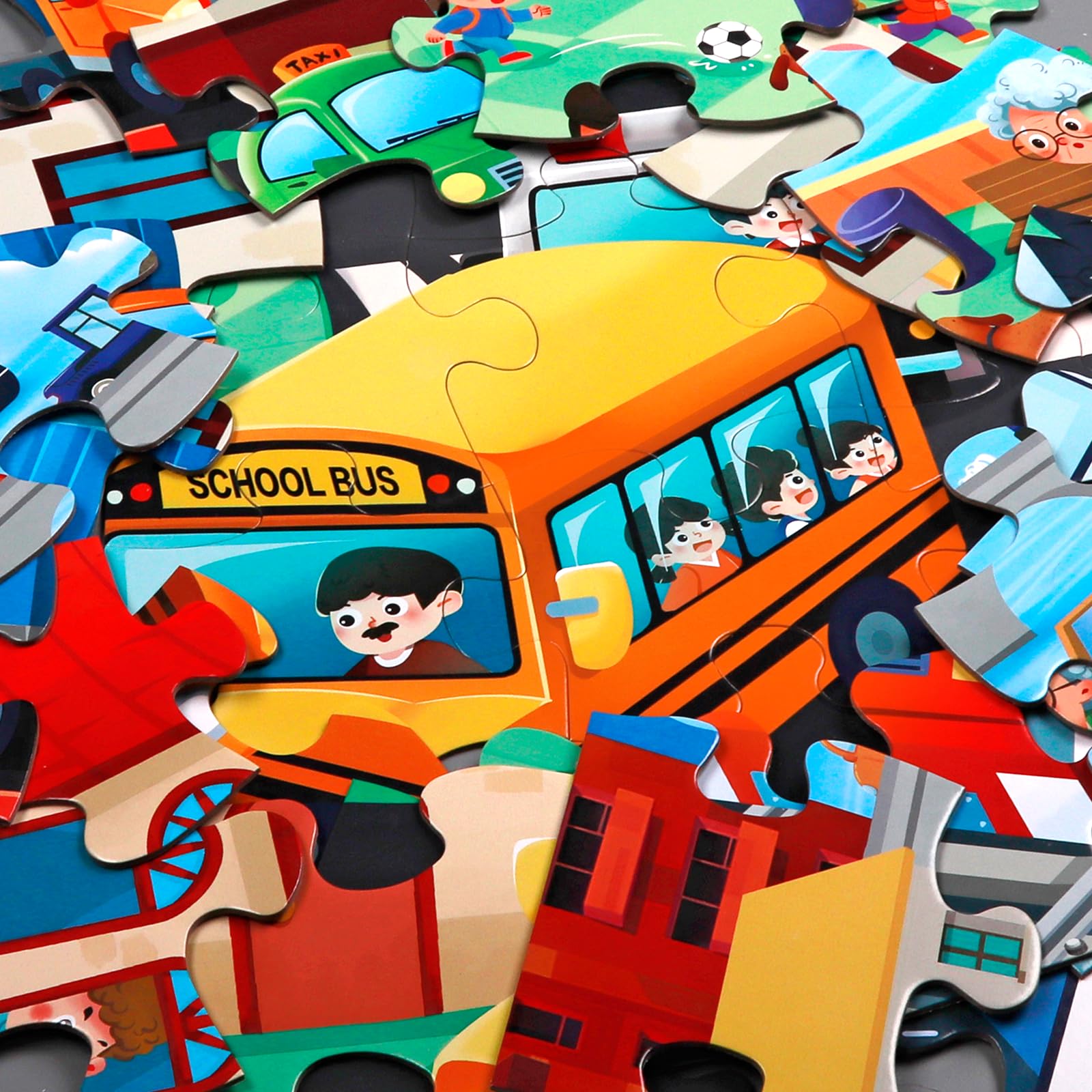 IFLOVE puzzle pieces use durable cardboard for long-lasting family fun.