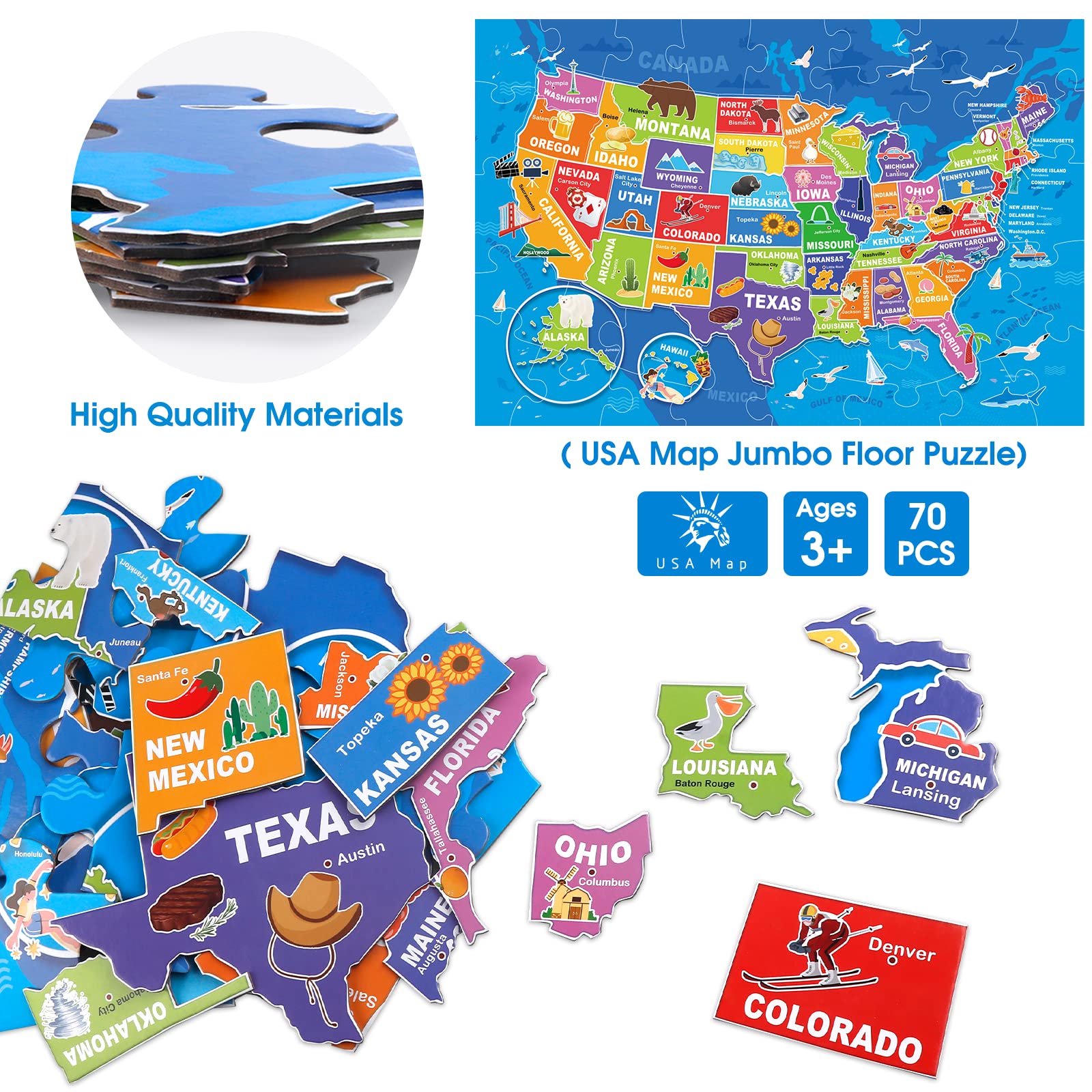 IFLOVE state shapes and landmarks image set inspires visual recognition.