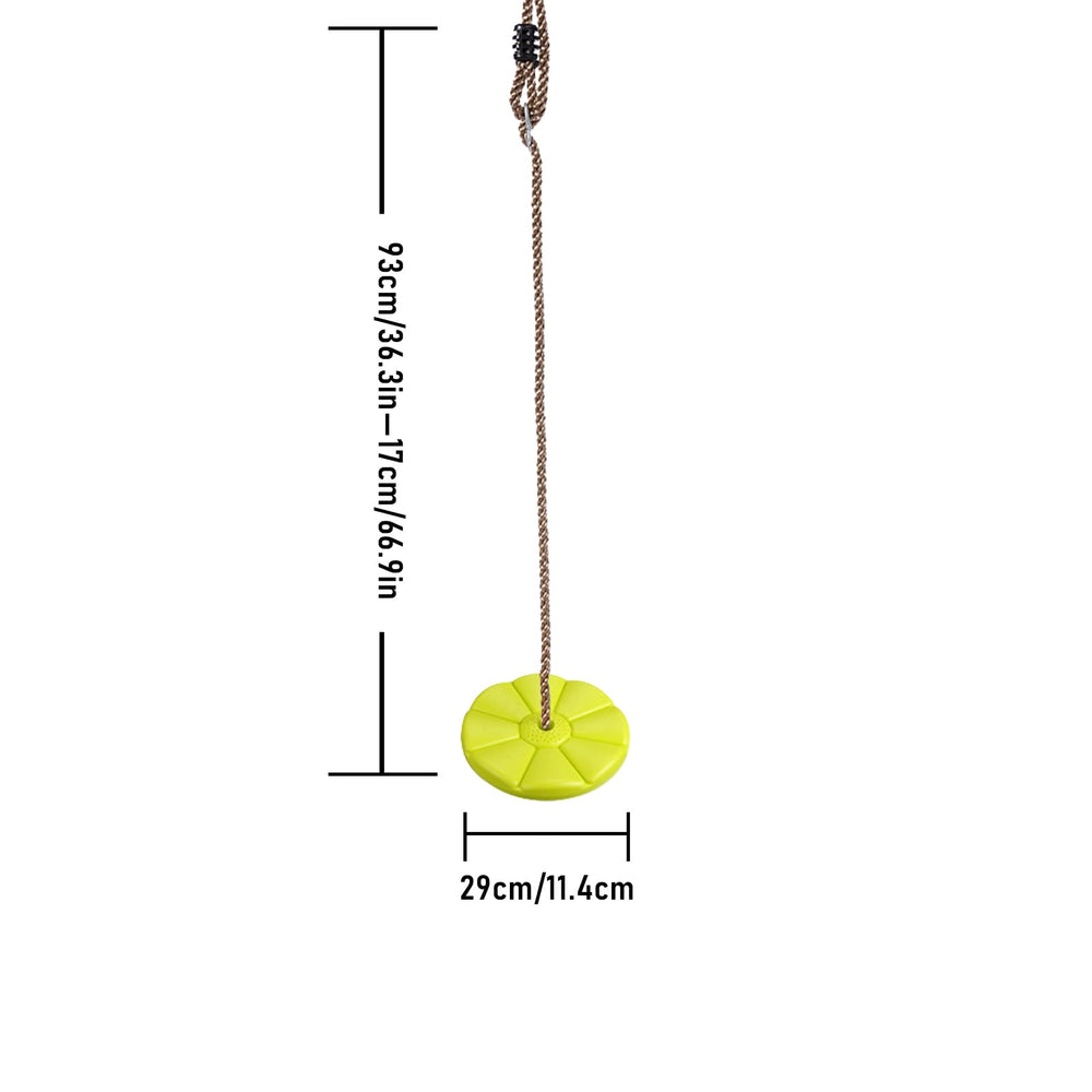 IFoyo yellow swing seat for kids enhances outdoor family time