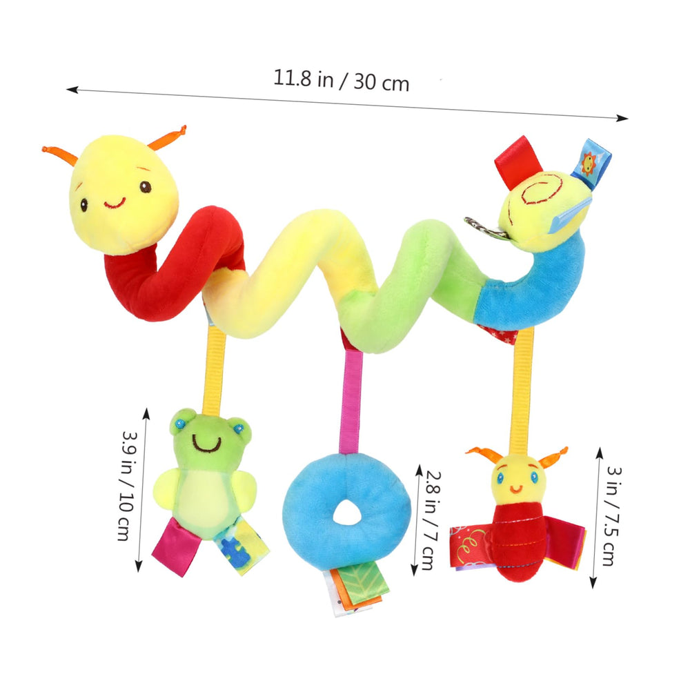 Ifundom plush rattle and squeaker engage baby senses during car rides.