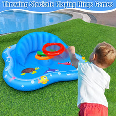iGeeKid Baby Play Mat Stacking Rings enhances early dexterity