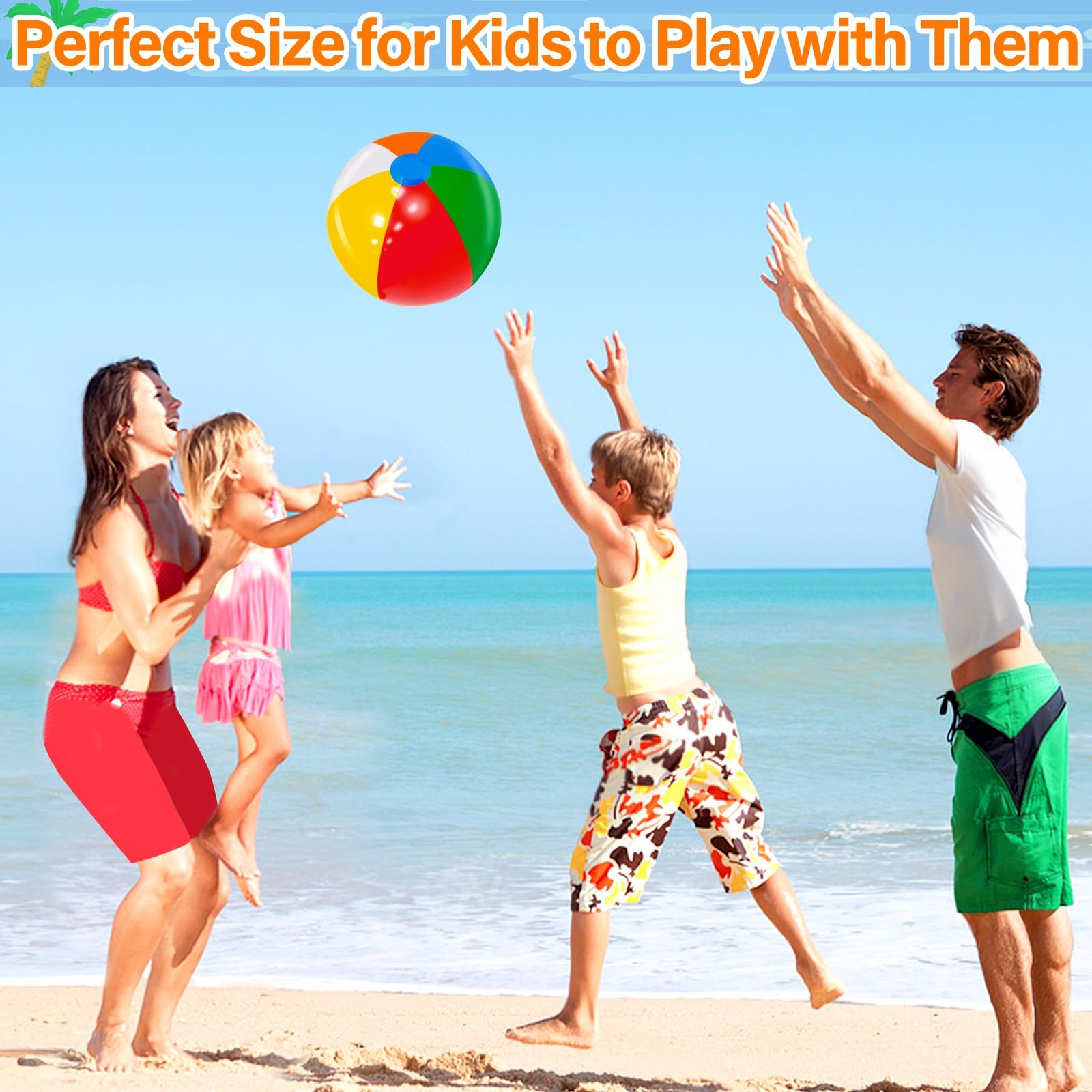 Vivid iGeeKid beach ball colors for lively pool games and group play.