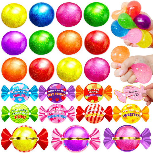 igeekid glitter stress ball red for tactile play and study breaks.