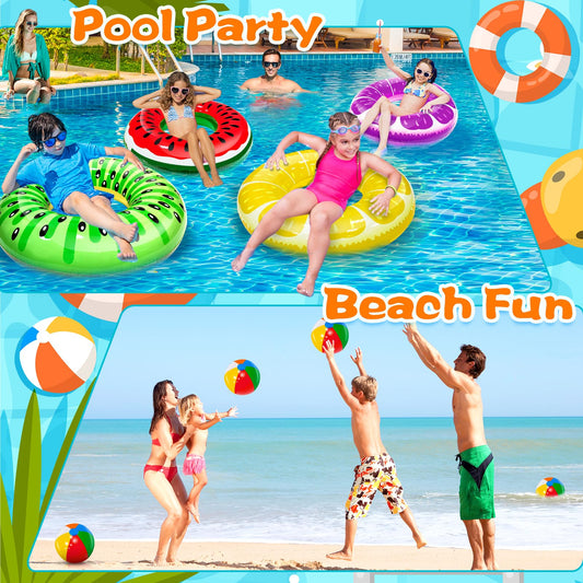iGeeKid kiwi pool float for safe, colorful water play