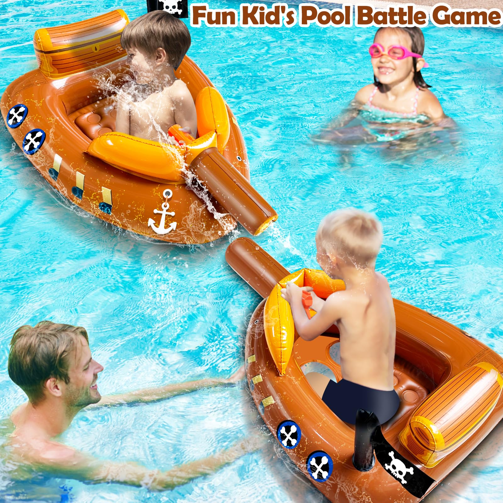 iGeeKid 0.25mm PVC material for durable pool adventures