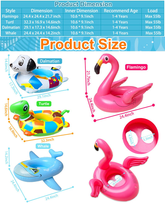 iGeeKid turtle pool float with vivid color enhances playful pool time
