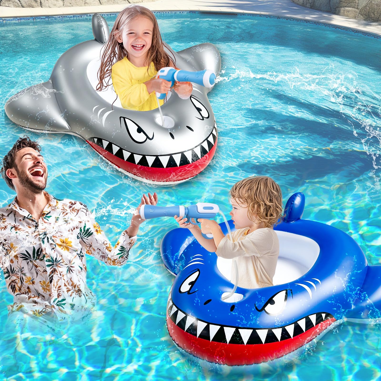iGeeKid two-player pool float setup for friendly battles