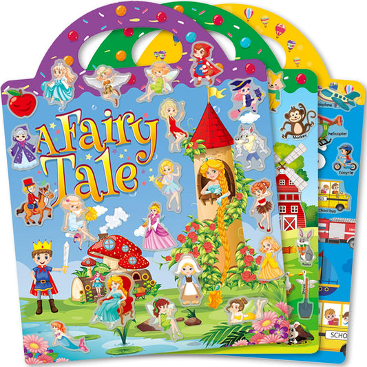 iGetooy reusable sticker book cover for engaging, mess free play