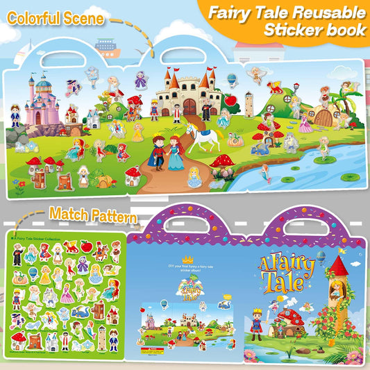 iGetooy sticker pack for toddlers, durable and reusable