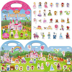 iGetooy reusable sticker book cover demonstrates portable toddler travel activity.