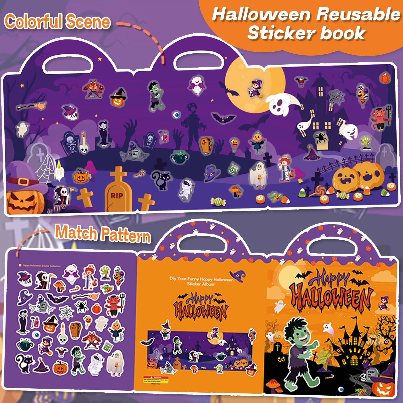 iGetooy reusable-stickers-closeup: durable PVC sticks on many surfaces without residue