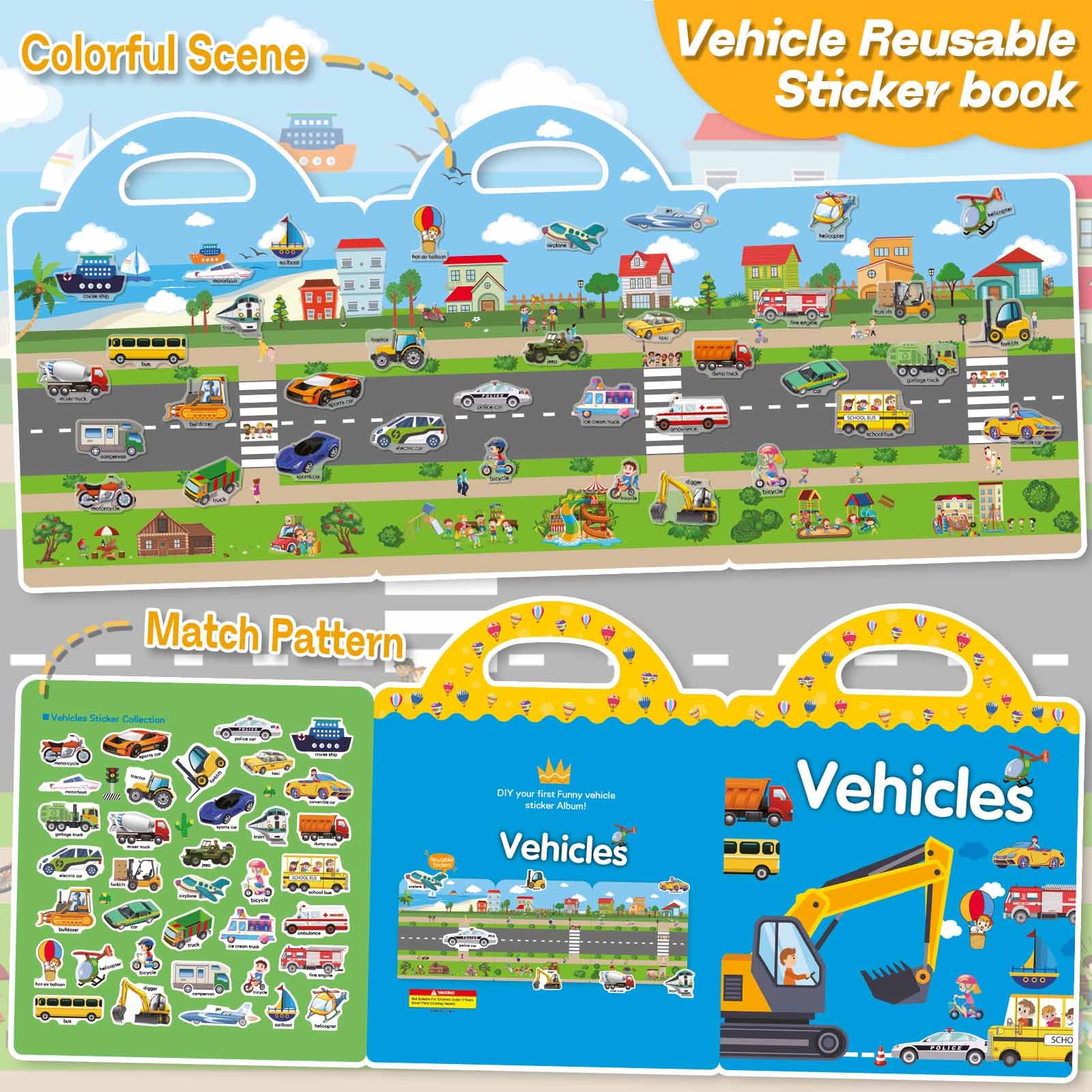iGetooy igetooy-reusable-stickers-pvc-material: high-quality PVC stickers resist wear and tears.