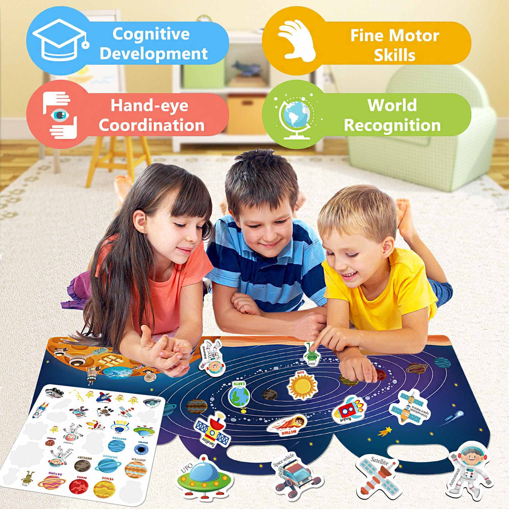 iGetooy Sticker book handle and storage for mess-free play