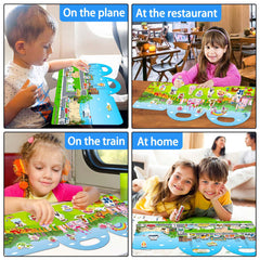 iGetooy stickers on windows and mirrors enable mess-free play anywhere.
