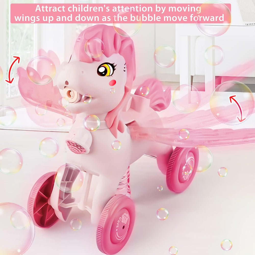 IGINOA bubble liquid bottles included ensure quick, mess-free bubble fun.
