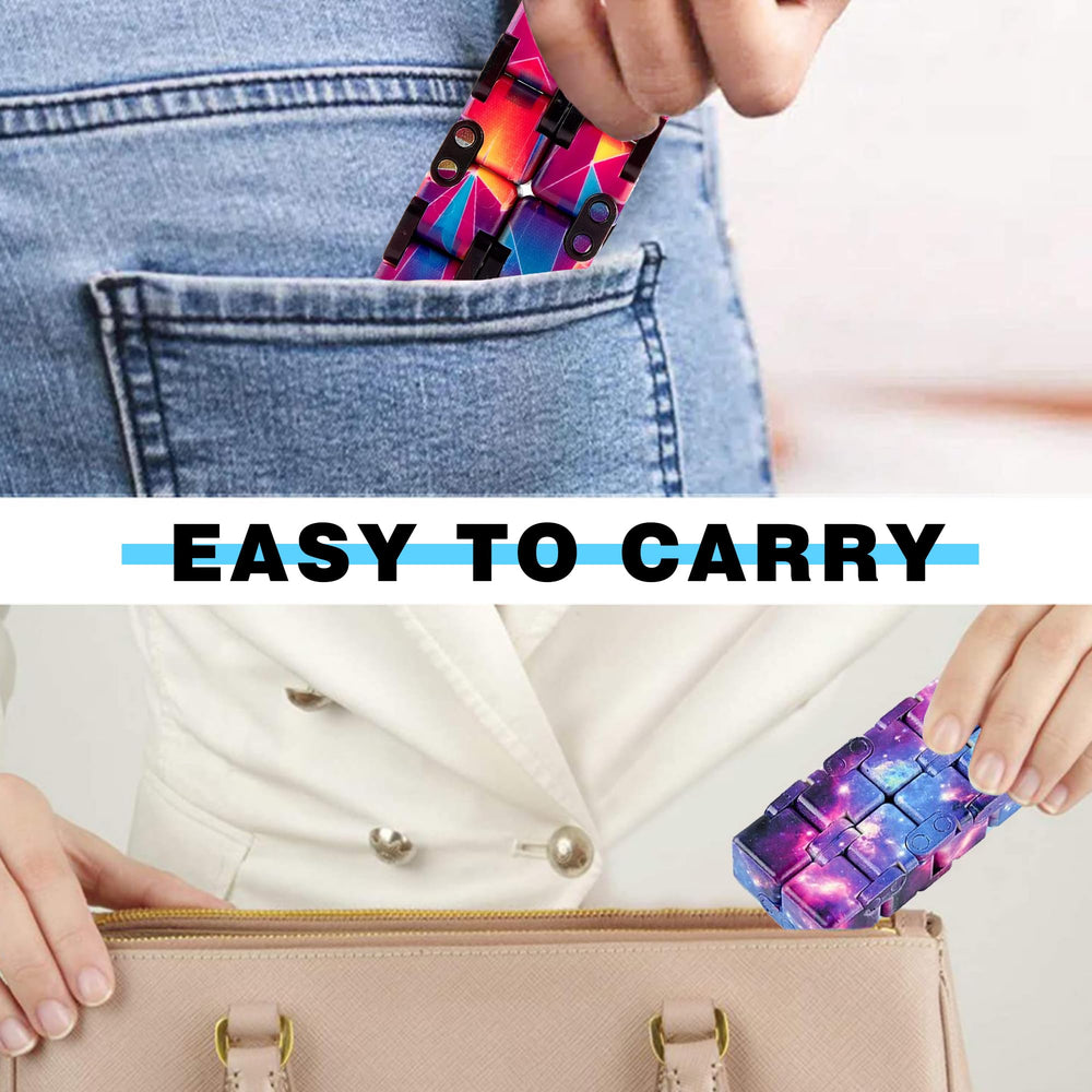 IGINOA Infinity Cube mini-size fits your pocket for quick calm.