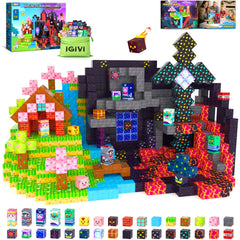 IGIVI magnetic blocks forest mine set for imaginative play and sturdy construction.