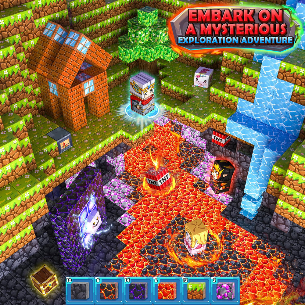 IGIVI Magnetic Blocks lava flow showcasing vibrant colors and construction focus