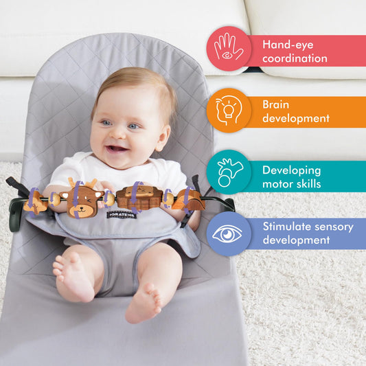 iGRATENS Reinforced plastic clips provide secure, easy attachment for Bliss and Balance Soft bouncers