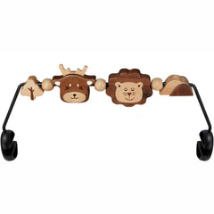 iGRATENS Three-Dimensional Bouncer Bar with lion and deer enhances grip and multi-angle exploration