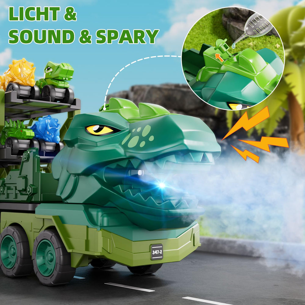 IHaha dinosaur sounds and spray feature adds engaging sensory play.