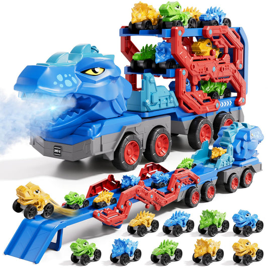 IHAHA dinosaur truck with 9 mini cars for varied play