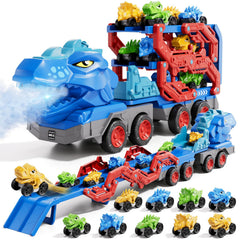 IHAHA dinosaur truck with 9 mini cars for varied play