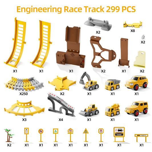 iHaHa flexible track pieces enable diverse layout ideas.