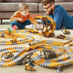 iHaHa movable-arm trucks invite hands-on construction roleplay.