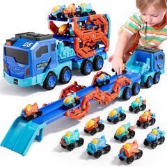 ihaha toddler foldable space truck carrier for imaginative play and easy storage