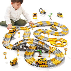 IHaha Toddlers construction track bridge for imaginative building play
