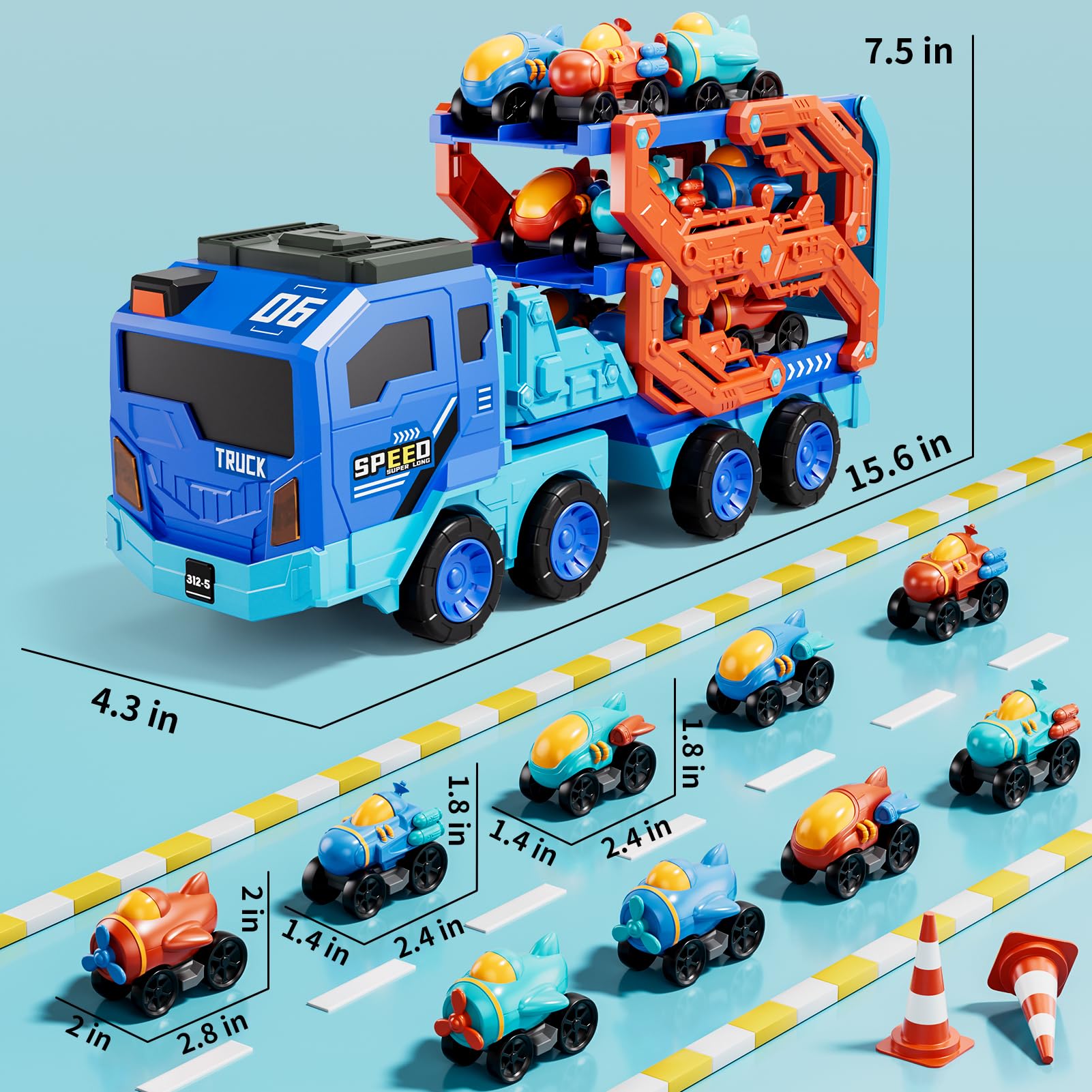ihaha tracks and 9 race cars storage keeps play tidy and ready