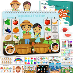 iHarPro Busy Book Ocean Animals theme, supports early sensory exploration and curiosity.