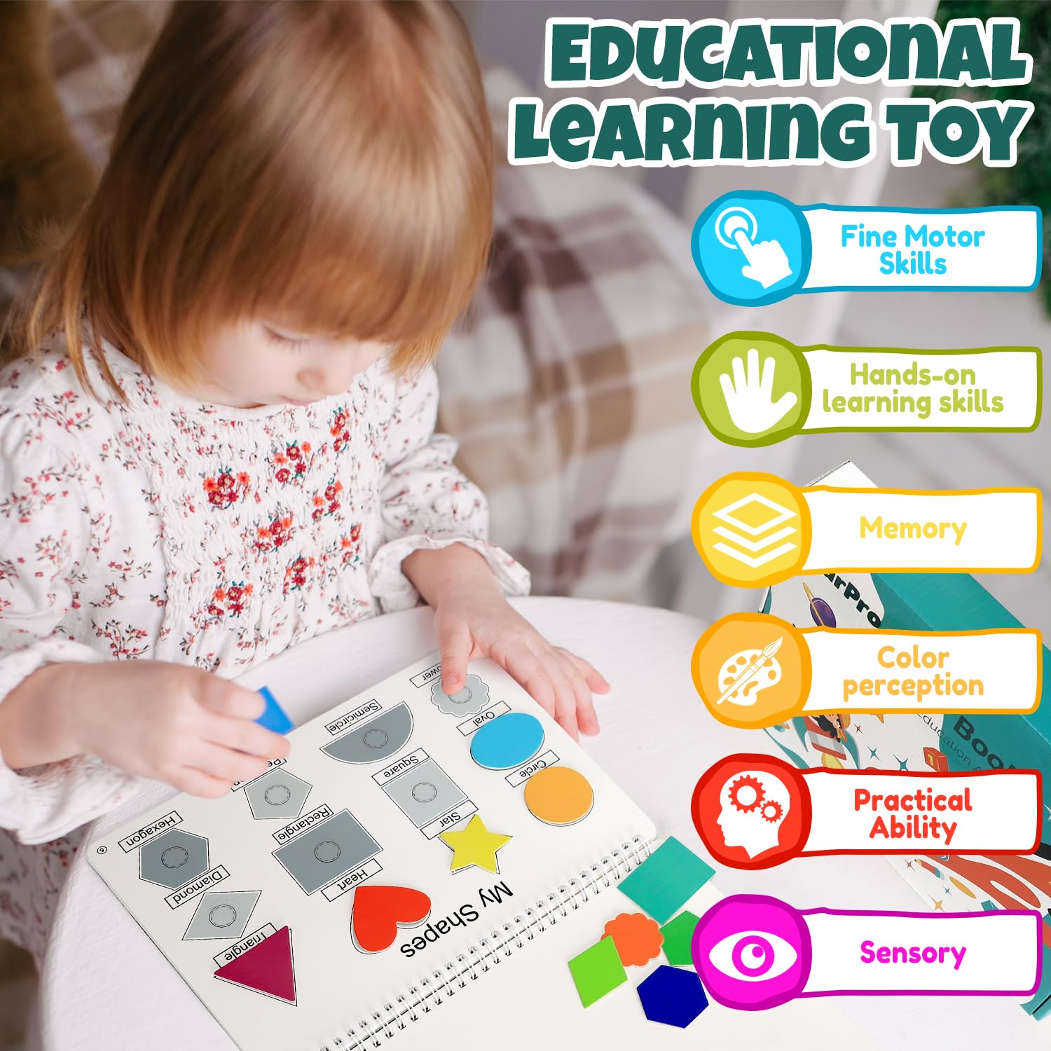 iHarPro Busy Book Weather theme, fosters observation and cognitive connections.